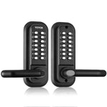 Amocart Mechanical Keyless Entry Door Lock Single/Double -Sided 14 Digit Keypad and Handle Embedded