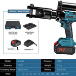 Hydraulic Crimping Tool SL-240 90KN Electric Wire Crimper Cable Crimping Pliers with Battery, Handheld Electric Hose Crimper
