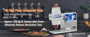 Bild in Galerie-Viewer laden, SucceBuy 17inch 54 Blades Commercial Meat Tenderizer 450W Electric Meat Tenderizer Machine for Pork Chicken Fish
