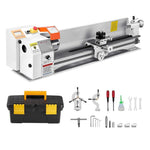 Amocart 8.7 x 39 in Bench Power Metal Lathe Automatic Feed Variable Speed 1250W Brushless Motor for Processing Precision Parts