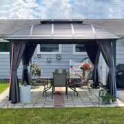 Load image into Gallery viewer, Aluminum Alloy Frame Outdoor Hard Roof Gazebo Heavy Duty Waterproof UV Resistant Anti Rust All Weather Metal Garden Gazebo
