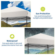 Load image into Gallery viewer, 10x10 ft Heavy Duty Pop Up Canopy Tent - Outdoor Gazebo with 210D Oxford Fabric, Rust-Resistant Frame, Quick Setup, 3 Adjustable Heights, UV Protection, Roller Bag, Weight Bags, Stakes, Guy Ropes
