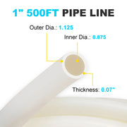 Charger l'image dans la visionneuse de galerie, 1 Inch 500FT PEX Water Line, SucceBuy White PEX-B Pipe for Plumbing Projects

