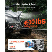 Load image into Gallery viewer, Amocart 4500LBS Electric Winch 12V ATV/UTV Winch with 39ft Steel Wire Rope Wireless &amp; Wired Remote Control for Towing Off-Road
