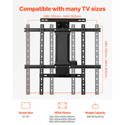 Charger l'image dans la visionneuse de galerie, SucceBuy Motorized TV Wall Mount for 32 to 55/65/70 Inch Adjustable TV Mount Bracket w/ Max VESA 24 x 16/24 in Up to 88-132 lbs
