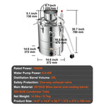 SucceBuy 30/50L Stainless Steel Alcohol Distiller Alcohol Still Essential Oil Brewing DIY Whisky Wine Brandy Distillery Home Use