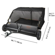 Load image into Gallery viewer, Amocart Tow Behind Lawn 21/26/44/50in Sweeper Large Capacity Heavy Duty Leaf Grass Collector with Adjustable Sweeping for Pick
