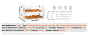 Load image into Gallery viewer, Amocart 2 Tray Clear Pastry Display Case Acrylic Commercial Countertop Bakery Display Case with Front and Rear Door for Bread

