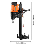 Bild in Galerie-Viewer laden, SucceBuy 3000W/3200W Core Drill Machine Drilling Diameter Diamond Stand Core Drill Rig Rugged Concrete Core Drill Wet Dry Use
