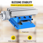 SucceBuy Milling Working Table 7.3 X 4 Inch Worktable Compound Slide Table for All Drill Stands Bench Drilling Milling Machine