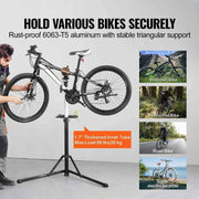 Load image into Gallery viewer, Amocart Bike Repair Stand Heavy-duty Aluminum Adjustable Height Magnetic Tool Tray Telescopic Arm Foldable for Home Shops
