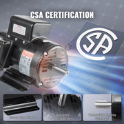 Charger l'image dans la visionneuse de galerie, Amocart 7.5HP Air Compressor Motor 230V 31.6Amps Electric Single Phase Motor 3450RPM 184T Frame for Compressors CW/CCW Rotation
