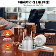 Bild in Galerie-Viewer laden, Amocart 60mm Ice Ball Press Maker Spherical Whiskey Tray Mould Bubble-Free Making Mold Crystal Ice Ball Box for Bar Cocktail

