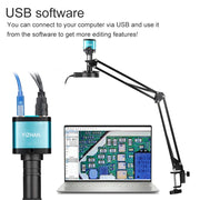Bild in Galerie-Viewer laden, 4K Microscope For Electronics 48MP Digital Microscope Camera Optional 1-150x Lens LED Light Foldable Bracket Phone Pcb Soldering
