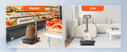 Bild in Galerie-Viewer laden, Amocart Computing Digital Platform Scale 660 lbs Load with LB/KG Tare Price Calculator Stainless Steel High-Definition Display
