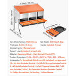 SucceBuy Chicken Nesting Boxes Metal Egg Laying Boxes with Protective Collection Lids Roll Out Nesting Box Easy Assemble for Hen