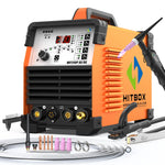 HITBOX AC/DC Aluminium Tig Welding Machine HBT250P HF TIG/MMA ARC Stick Welder with Pulse Argon Welding IGBT Inverter 2T/4T