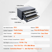 Bild in Galerie-Viewer laden, Amocart Steel Drill Dispenser Organizer Cabinet Storage Drill Bit Dispenser Cabinet Three-Drawer Drill Bit Organizer Cabinet
