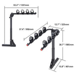 Amocart Hitch Mount Bike Rack, 2/4-Bike Platform Style 80/160/150 LBS Bike Rack Hitch Titling and Folding Bike Carrier for Car