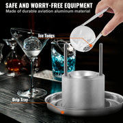 Bild in Galerie-Viewer laden, Amocart 60mm Ice Ball Press Maker Spherical Whiskey Tray Mould Bubble-Free Making Mold Crystal Ice Ball Box for Bar Cocktail
