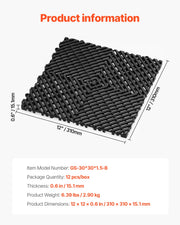 Load image into Gallery viewer, SucceBuy Interlocking Drainage Mat 12inx12in 12/24/40/50/55 Pcs Splicing Mats Non-Slip PP Drainage Floor Tile &amp; Shower Mat
