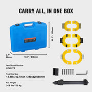 Bild in Galerie-Viewer laden, SucceBuy Strut Spring Compressor Macpherson Strut Spring Compressor Kit Interchangeable Fork Strut Coil Extractoror Remover Tool
