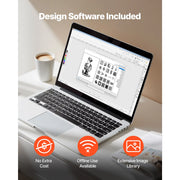 Load image into Gallery viewer, SucceBuy 12in/21in Automatic Edge Detection Vinyl Cutter Machine Design Software and Materials Compatible Multiple File Formats - AMOCART
