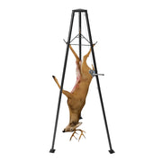 Bild in Galerie-Viewer laden, SucceBuy 500 lbs Tripod Deer Hoist Winch Lift with Gambrel &amp; Manual Winch Hunting Game Hoist for Cleaning Skinning and Moving
