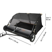 Load image into Gallery viewer, Amocart Tow Behind Lawn 21/26/44/50in Sweeper Large Capacity Heavy Duty Leaf Grass Collector with Adjustable Sweeping for Pick
