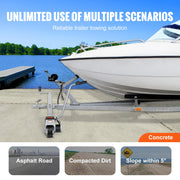 Charger l'image dans la visionneuse de galerie, Amocart 5000lbs Electric Trailer Dolly 12V Trailer Jockey Wheel with 22 ft/min Speed &amp; Adjustable Height for Moving Caravan
