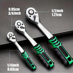 72Drive Socket Set 1/4"-3/8"-1/2", Ratchet Wrench Sockets Compact Sockets for Car Repair Mechanic Tool for Auto Repair