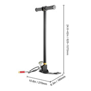 Load image into Gallery viewer, SucceBuy 3 Stage PCP Pump + Pressure Gauge 4500PSI Tire Kayak Ball Inflatable Air Gun Filling Stirrup High Pressure Hand Pump - AMOCART
