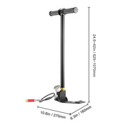 Load image into Gallery viewer, SucceBuy 3 Stage PCP Pump + Pressure Gauge 4500PSI Tire Kayak Ball Inflatable Air Gun Filling Stirrup High Pressure Hand Pump
