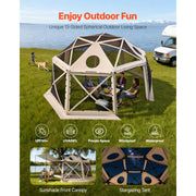 Load image into Gallery viewer, SucceBuy Pop up Gazebo Screen Tent Camping Canopy Tent w/ Removable Top&amp;Carry Bag Quick-Set&amp;Bite-Proof Screen House Sun Shelter
