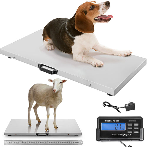 SucceBuy 1100LBS Digital Postal Scale 0.2 lbs Dual Accuracy Commercial Weight Scale with Hold/Tare Function for Packages Postage