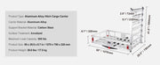 Bild in Galerie-Viewer laden, SucceBuy 47/53/60 in Hitch Cargo Carrier 400/500lb Capacity Trailer Hitch Mount Aluminum Cargo Basket for Truck Pickup Camping
