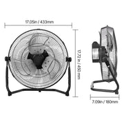 Bild in Galerie-Viewer laden, Amocart Floor Fans 3 Speeds High Velocity Heavy Duty Industrial Fan 4800 CFM 360° Adjustable Tilt for Gym Home Commercial Shop
