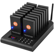 Load image into Gallery viewer, SucceBuy Restaurant Pager System Wireless Range Lineup Waiting Queue Signal Customer Calling Beepers with Vibration &amp;Flashing - AMOCART
