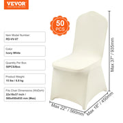 Load image into Gallery viewer, Amocart 30/50PCS Ivory Stretch Spandex Folding Chair Covers Universal Fitted Chair Cover Removable Protective Slipcovers
