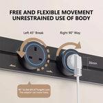 Wall power rail socket, kitchen aluminum expansion socket 40cm 50cm, built-in socket on countertop