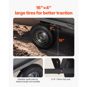 Load image into Gallery viewer, Amocart Garden Utility Trailer 17Cu.Ft&amp;600lbs Capacity ATV UTV Hauling Trailer Tow Behind Steel Dump Cart forLawn Mower Tractor
