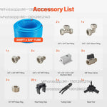 Amocart Air Compressor Line Kit 3/4" HDPE-Aluminum Compressed Air Piping System Compressed Line Tubing Kit for Garages Workshop