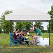 Load image into Gallery viewer, 10x10 ft Heavy Duty Pop Up Canopy Tent - Outdoor Gazebo with 210D Oxford Fabric, Rust-Resistant Frame, Quick Setup, 3 Adjustable Heights, UV Protection, Roller Bag, Weight Bags, Stakes, Guy Ropes

