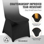 Amocart 50PCS Spandex Chair Cover for Wedding Party Universal Fitted Chair Cover Removable Washable Protective Slipcovers