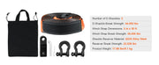Load image into Gallery viewer, SucceBuy Off-Road Winch Recovery Kit W/30000 lbs Polyester Tow Strap 44,092 lbs D-Ring Shackles Storage Bag for ATV Jeep

