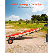 Charger l'image dans la visionneuse de galerie, Amocart 420lbs Boat Trailer Dolly Carbon Steel Kayak Mover with 15.7in Pneumatic Tires &amp; Bracket for Moving Fishing Motorboat
