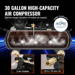 Amocart 7HP/15HP Gas Power Air Compressor 10/20/30 Gallon Air Compressor Tank 115PSI Max Pressure for Construction Workshop