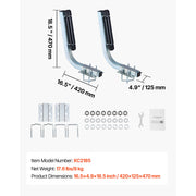 Charger l'image dans la visionneuse de galerie, Amocart Boat Trailer Guides 2PCS High-Hardness Steel Trailer Guide-Ons Fits C-Channel Bunk-Style Pontoon Trailers/V-Hull Boats
