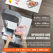 Load image into Gallery viewer, SucceBuy 550W 850W 1500W 1800W Commercial Electric Meat Bandsaw Stainless Steel Frozen Meat Cutter with Blade for Rib Pork Beef - AMOCART
