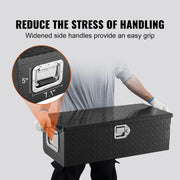 Bild in Galerie-Viewer laden, Amocart Heavy Duty Aluminum Truck Bed Tool Box, Diamond Plate Tool Box with Side Handle and Lock Keys for Pickup, Truck Bed, RV
